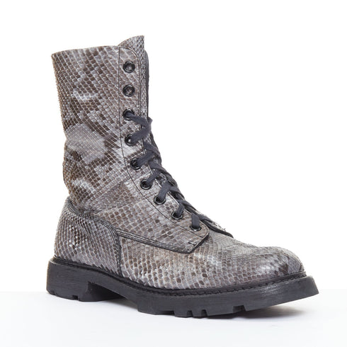 Men's Jil Sander Leather Lug Sole Combat Boots