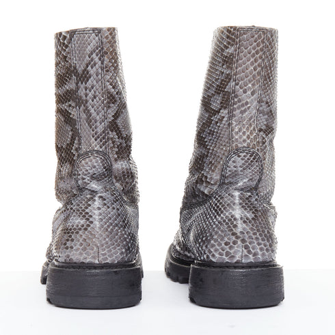 Men's Jil Sander Leather Lug Sole Combat Boots