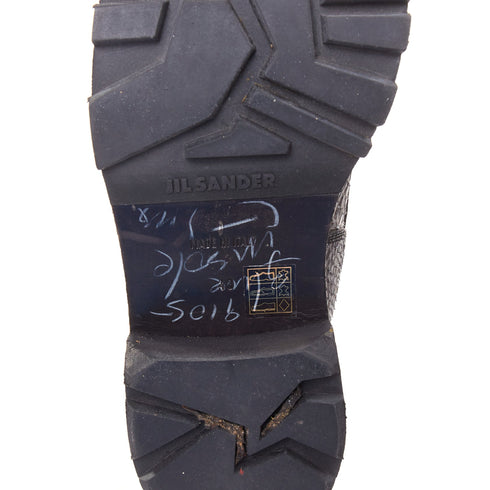 Men's Jil Sander Leather Lug Sole Combat Boots