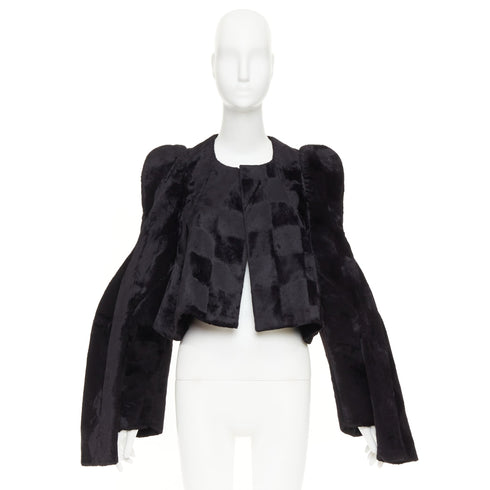 Women's Comme Des Garcons 2019 Velvet Checkered Jacket