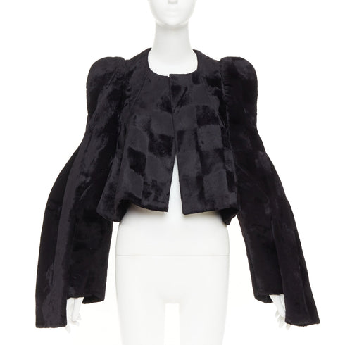 Women's Comme Des Garcons 2019 Velvet Checkered Jacket