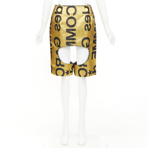 Women's Comme Des Garcons 2020 Silk Logo Shorts