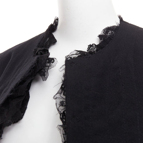 Women's Comme Des Garcons 2005 Wool Lace Jacket