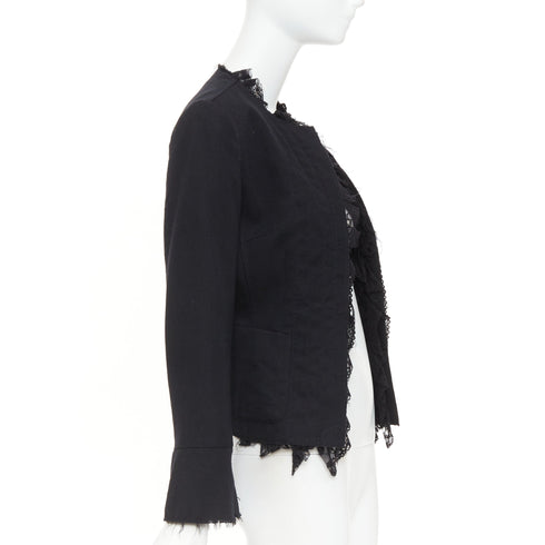 Women's Comme Des Garcons 2005 Wool Lace Jacket
