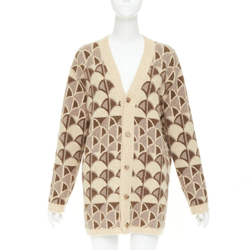 Women's Nanushka Knit Intarsia Cardigan