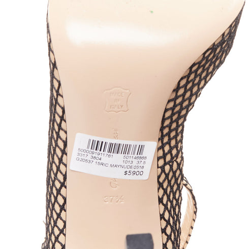 Women's Gianvito Rossi Leather Fishnet Pumps