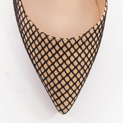 Women's Gianvito Rossi Leather Fishnet Pumps