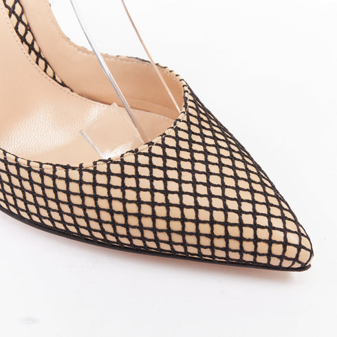 Women's Gianvito Rossi Leather Fishnet Pumps