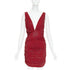 Women's Alexandre Vauthier Crystal Plunge Mini Dress