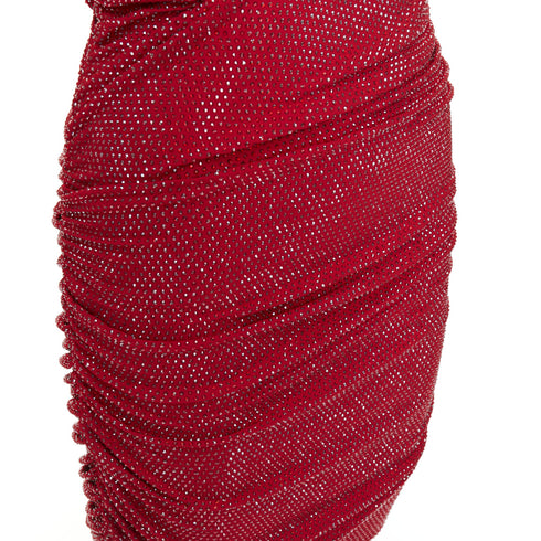 Women's Alexandre Vauthier Crystal Plunge Mini Dress