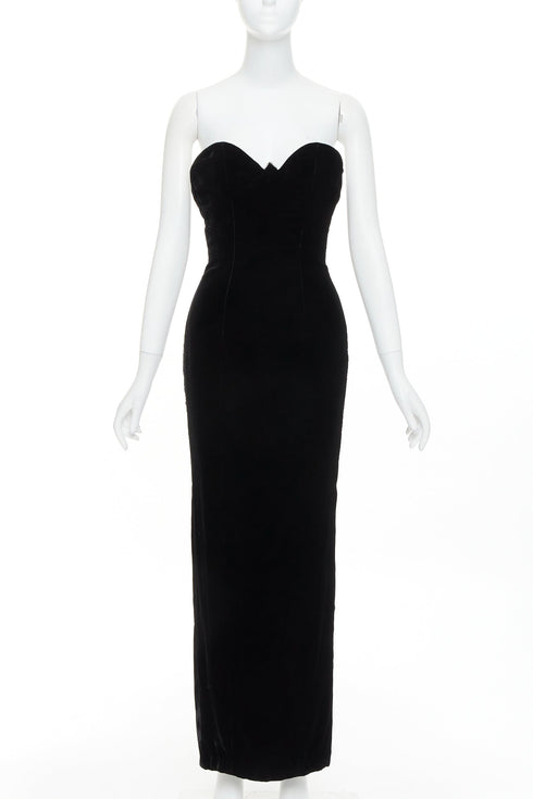 Women's Alexandre Vauthier Velvet Strapless Gown