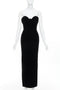 Women's Alexandre Vauthier Velvet Strapless Gown
