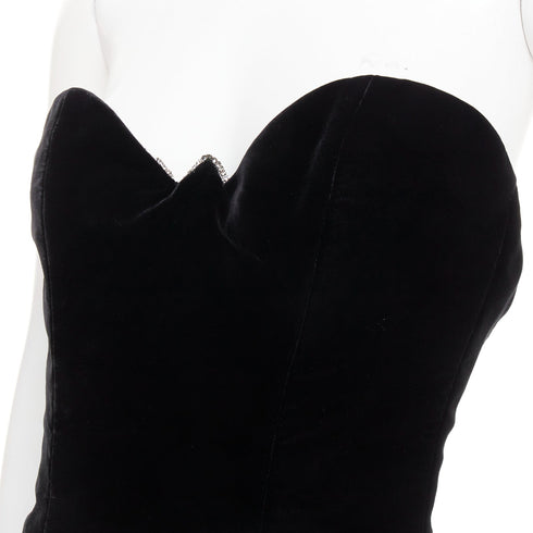 Women's Alexandre Vauthier Velvet Strapless Gown