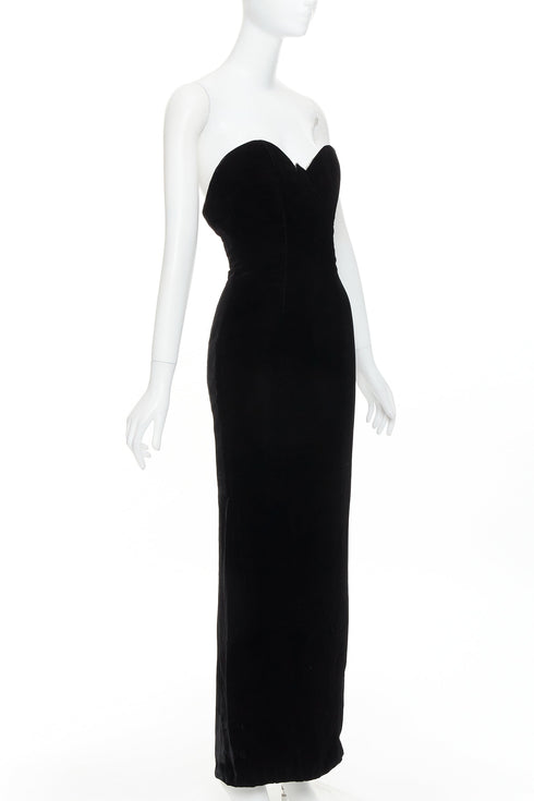 Women's Alexandre Vauthier Velvet Strapless Gown