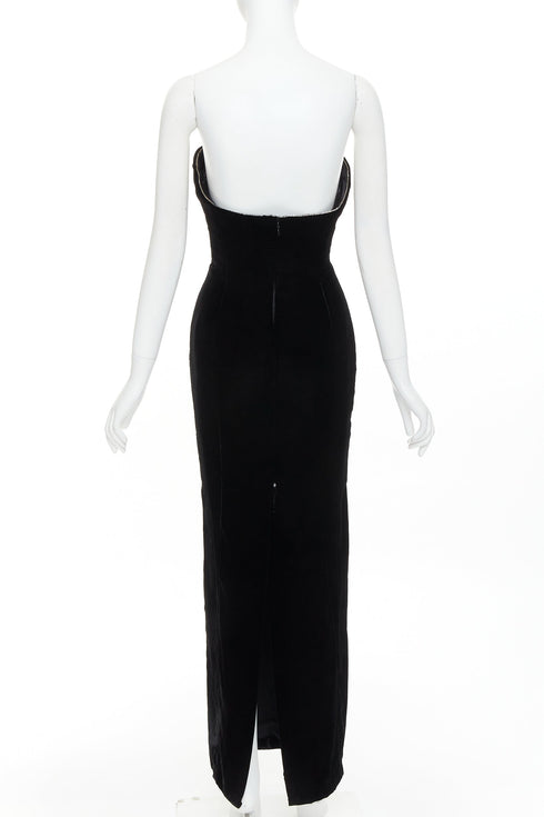 Women's Alexandre Vauthier Velvet Strapless Gown
