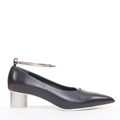 Women's Jil Sander Leather Anklet Ring Pumps