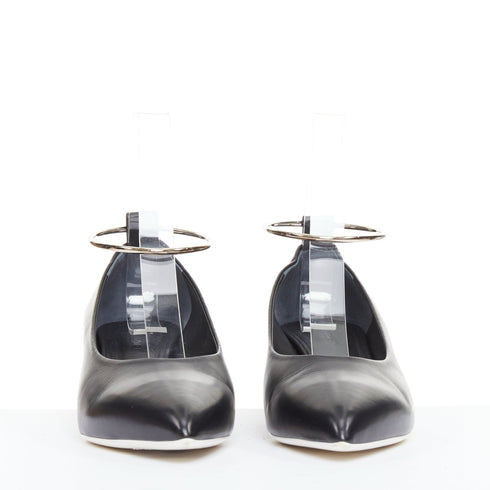 Women's Jil Sander Leather Anklet Ring Pumps