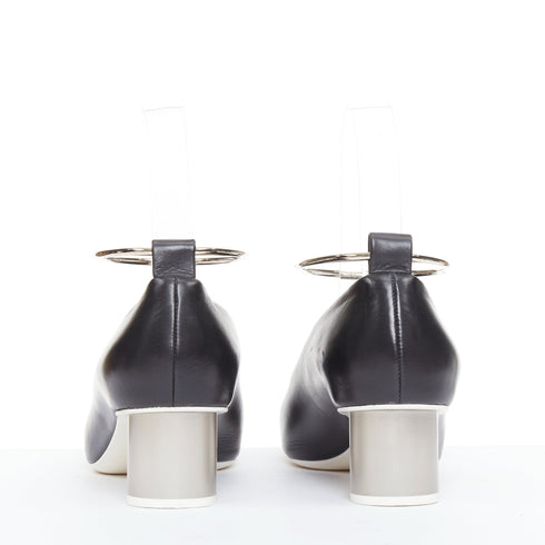 Women's Jil Sander Leather Anklet Ring Pumps