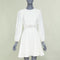 Women's Zimmermann Lattice Waist Puff Sleeve Dress