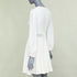 Women's Zimmermann Lattice Waist Puff Sleeve Dress