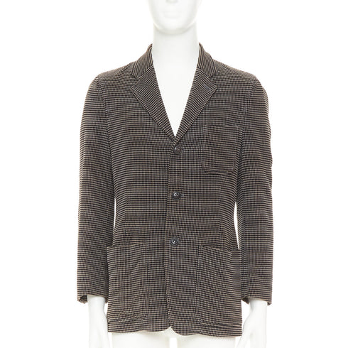 Men's Giorgio Armani Cotton Micro-Check Blazer