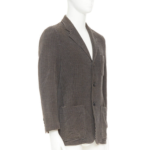 Men's Giorgio Armani Cotton Micro-Check Blazer