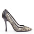 Women's Sergio Rossi Leather Floral Lace Pumps