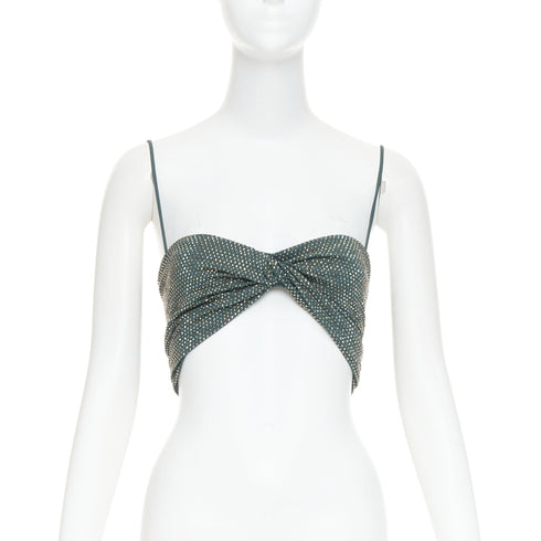 Women's Alexandre Vauthier Crystal Cropped Top