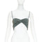 Women's Alexandre Vauthier Crystal Cropped Top