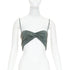 Women's Alexandre Vauthier Crystal Cropped Top