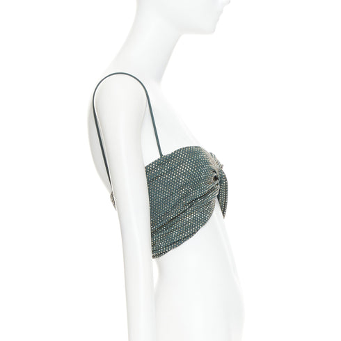 Women's Alexandre Vauthier Crystal Cropped Top