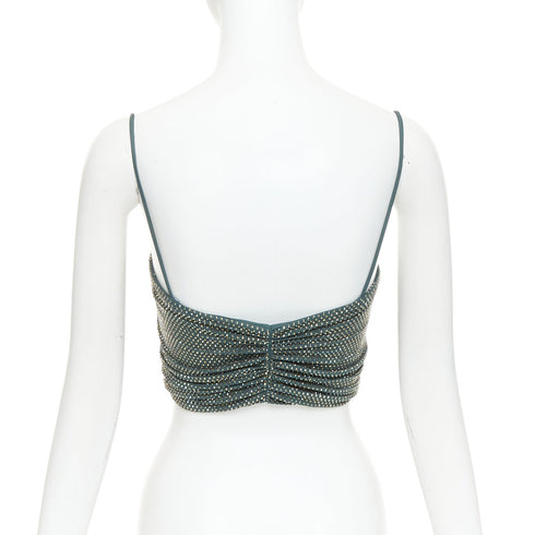 Women's Alexandre Vauthier Crystal Cropped Top