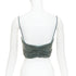 Women's Alexandre Vauthier Crystal Cropped Top