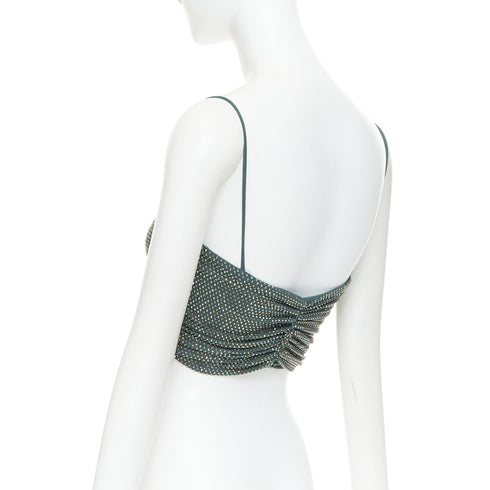 Women's Alexandre Vauthier Crystal Cropped Top