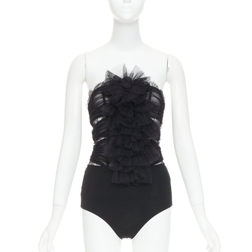 Women's Alexandre Vauthier Pleated Lace Top