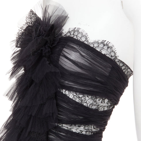 Women's Alexandre Vauthier Pleated Lace Top