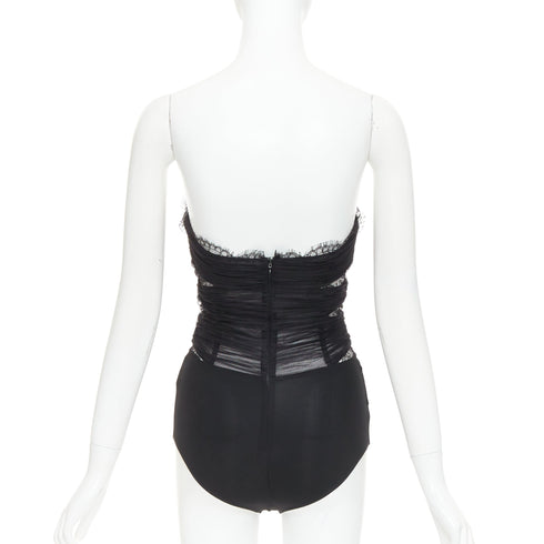 Women's Alexandre Vauthier Pleated Lace Top