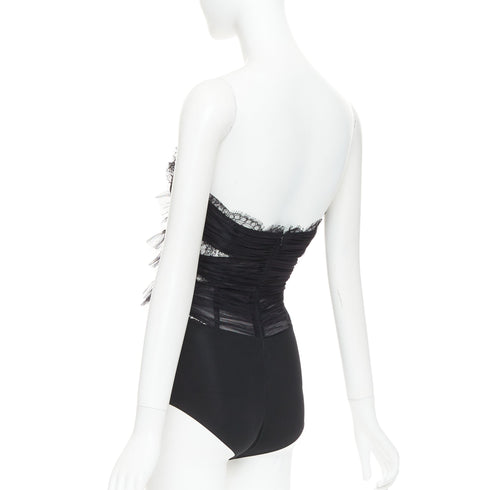 Women's Alexandre Vauthier Pleated Lace Top