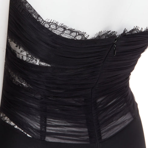 Women's Alexandre Vauthier Pleated Lace Top