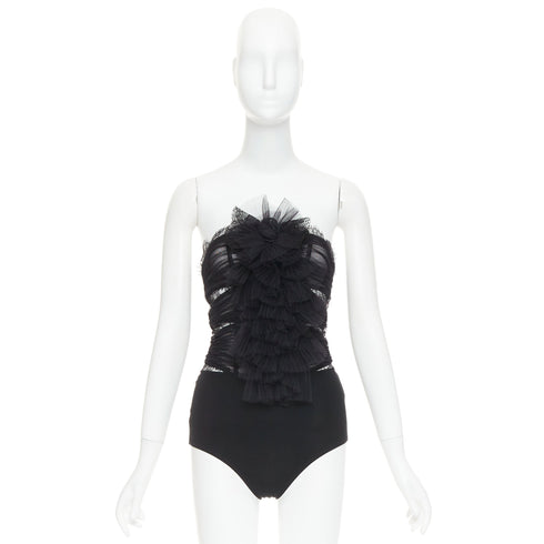 Women's Alexandre Vauthier Pleated Lace Top