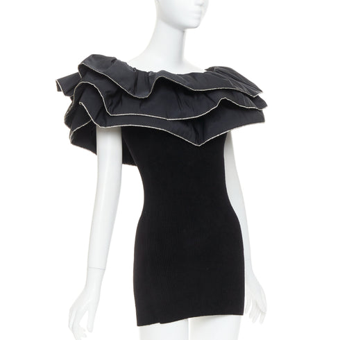 Women's Alexandre Vauthier Velvet Crystal Dress