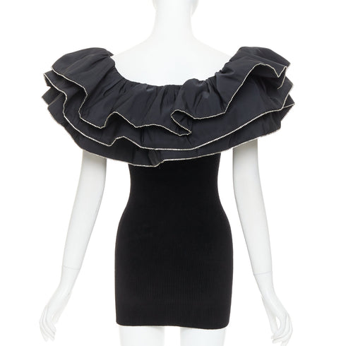 Women's Alexandre Vauthier Velvet Crystal Dress