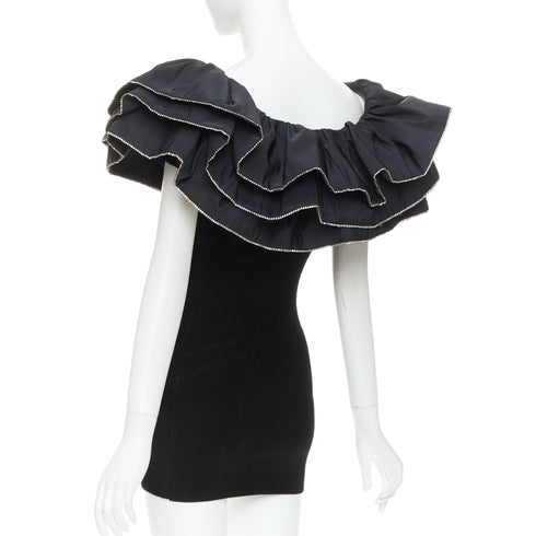 Women's Alexandre Vauthier Velvet Crystal Dress
