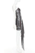 Women's Alexandre Vauthier Lame Asymmetric Dress