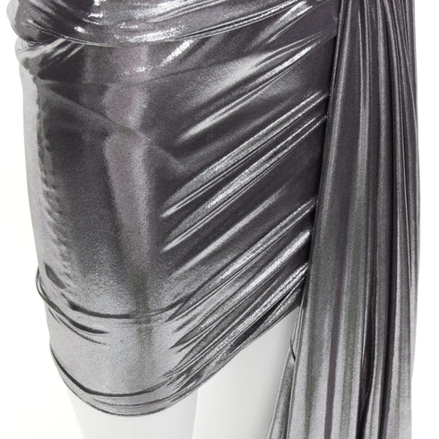 Women's Alexandre Vauthier Lame Asymmetric Dress