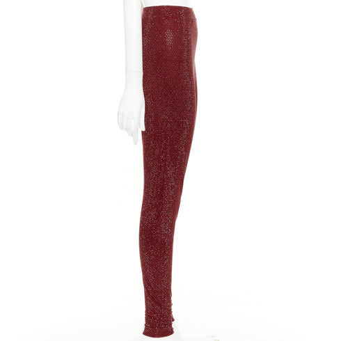 Women's Alexandre Vauthier Crystal Legging Pants