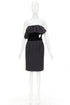 Women's Alexandre Vauthier Velvet Belt Satin Dress