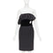 Women's Alexandre Vauthier Velvet Belt Satin Dress