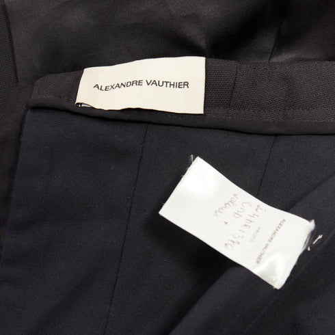Women's Alexandre Vauthier Velvet Belt Satin Dress