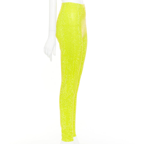 Women's Alexandre Vauthier Crystal Legging Pants